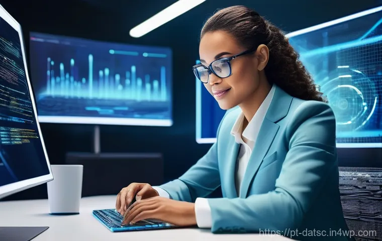 쿼리 성능 향상을 위한 인덱스 최적화 전략 - **Prompt:** A visibly frustrated person, dressed in smart business casual attire, sitting at a clutt...