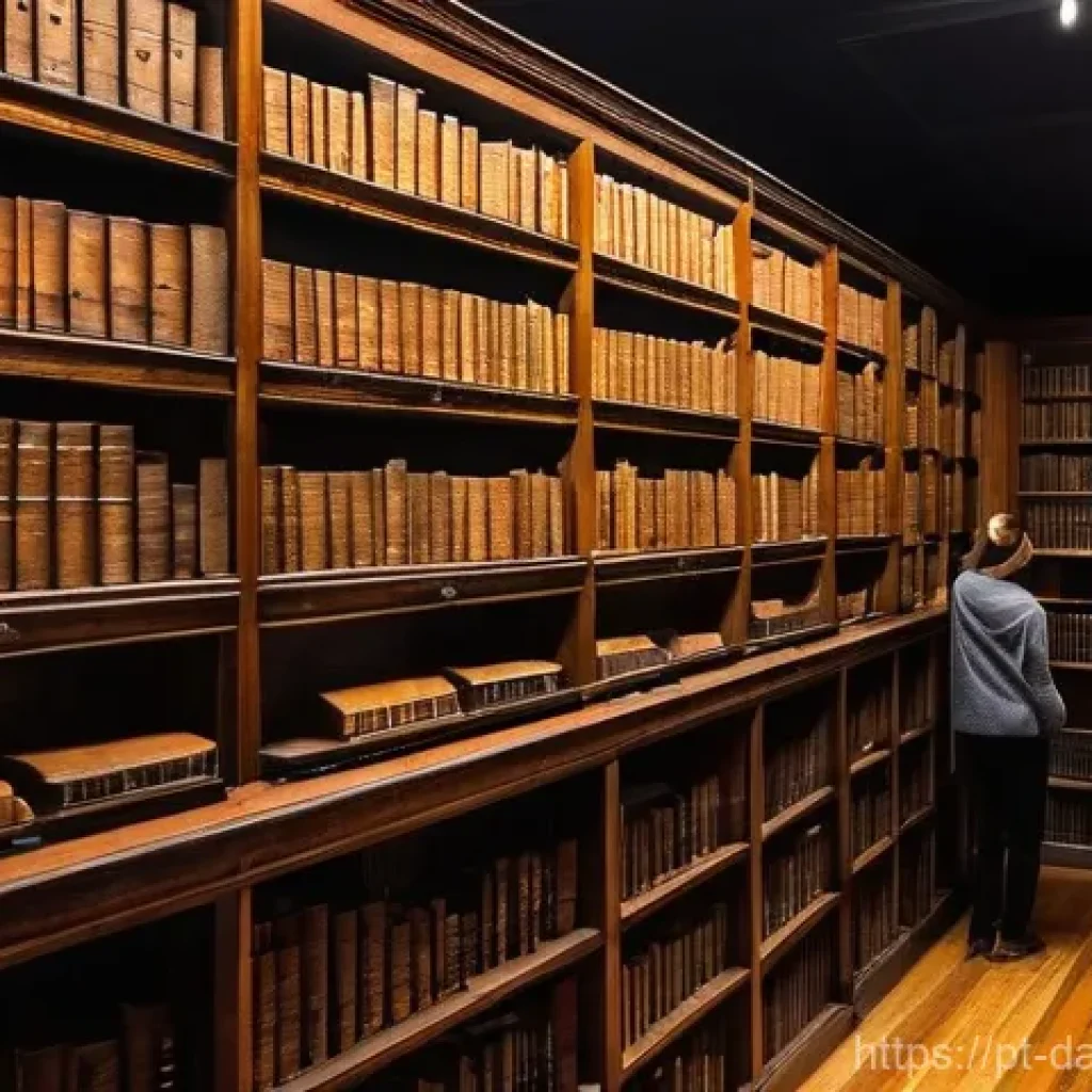 SQL 쿼리 최적화 실패 사례 분석 - **A metaphor for ignored or inadequate database indexes:**
"A vast, dimly lit, old-fashioned lib...